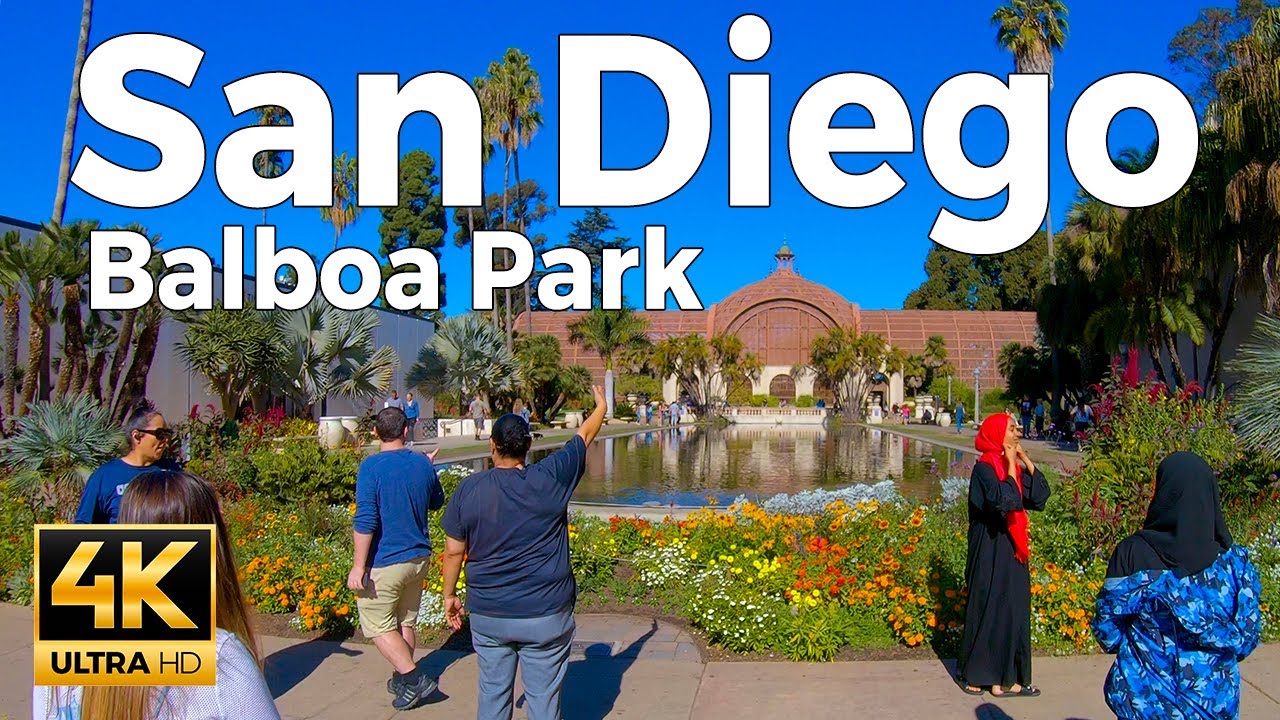 Balboa Park, San Diego Walking Tour (4k Ultra HD 60fps) &ndash; With Captions