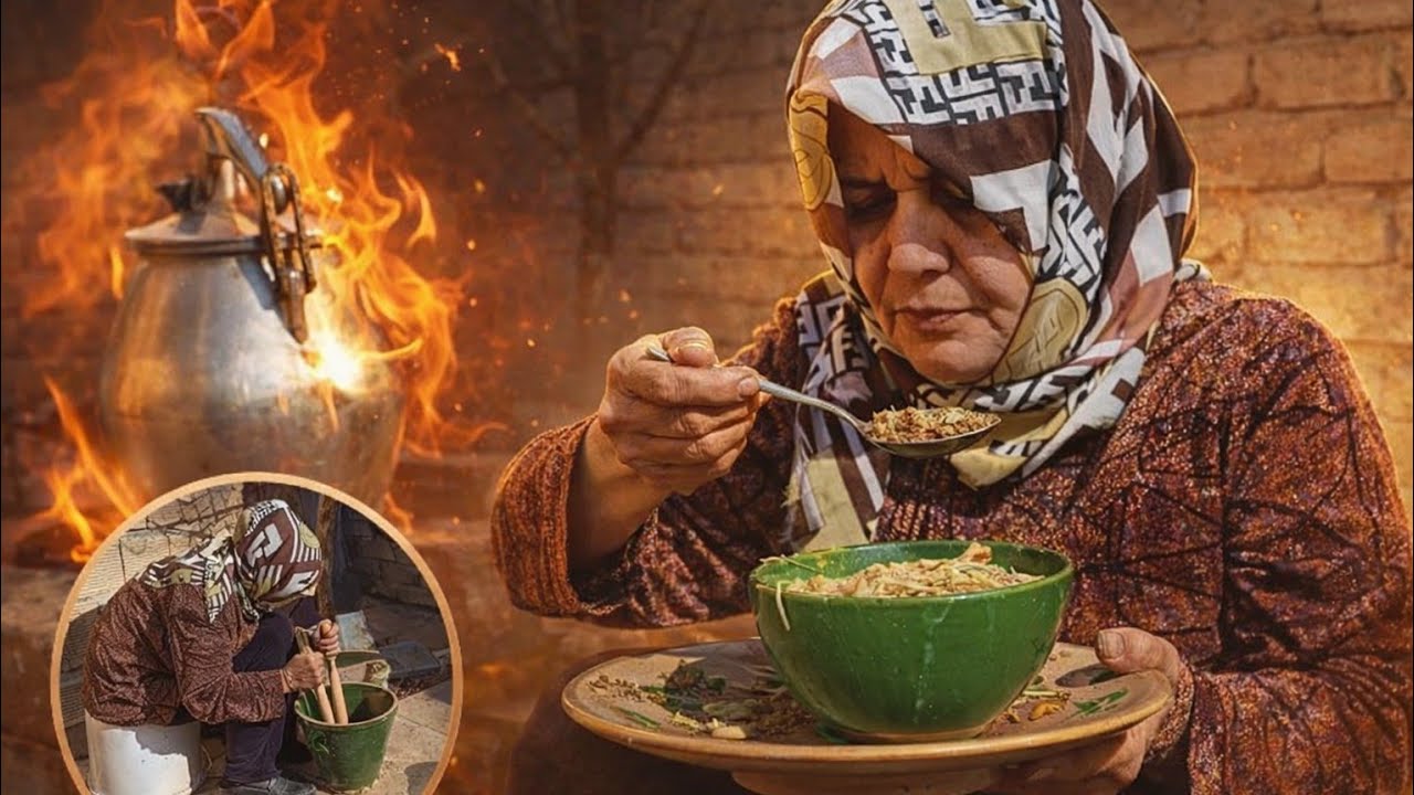Village Life Cooking | Authentic Ash Reshteh with Handmade Noodles & Natural Kashk