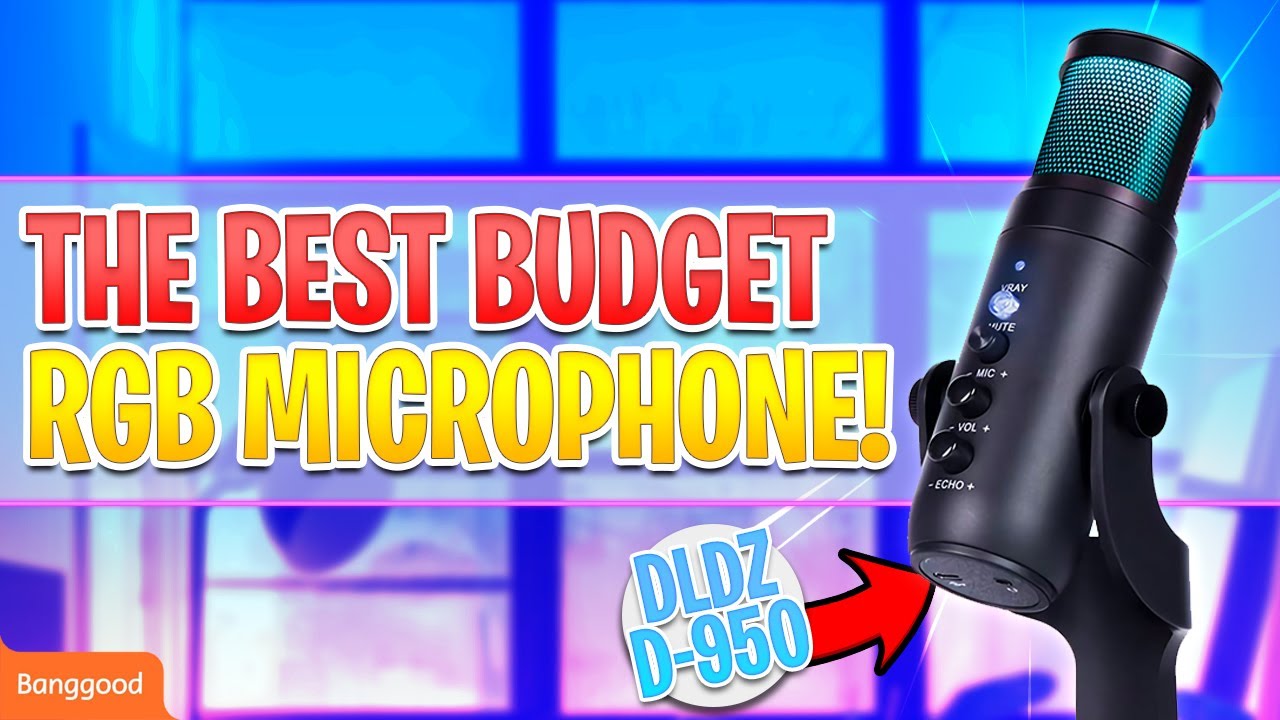 One Of The Budget Microphone with RGB | Audio Test, Review, Demo | Banggood