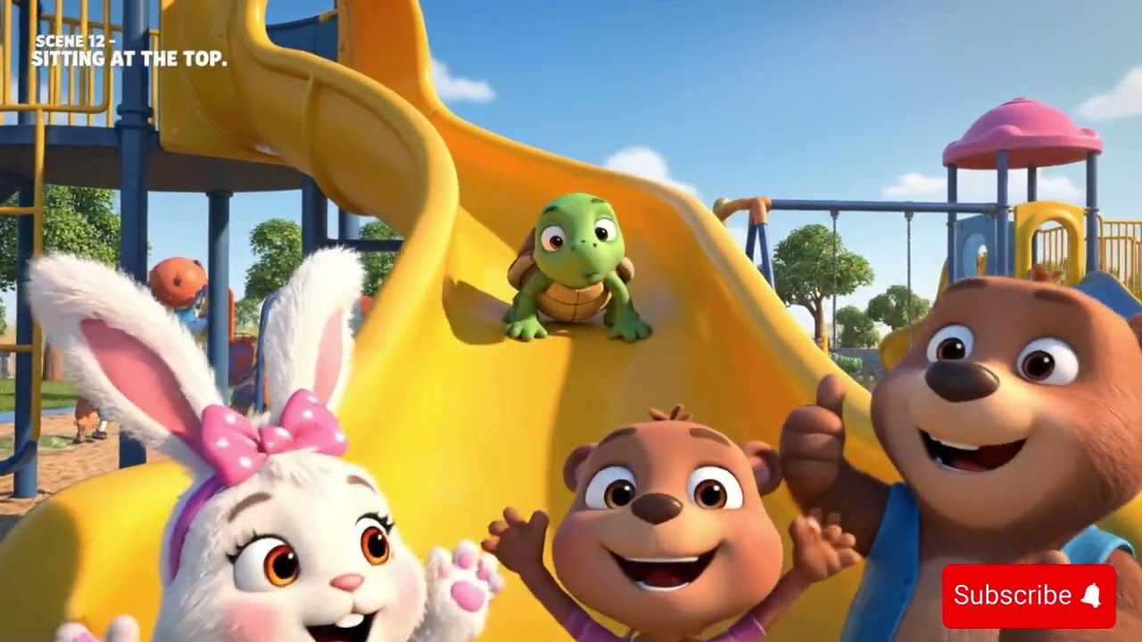 Timmy Turtle Tries the Slide 🐢 Timmy Turtle Overcomes His Fear | Kids Cartoon World