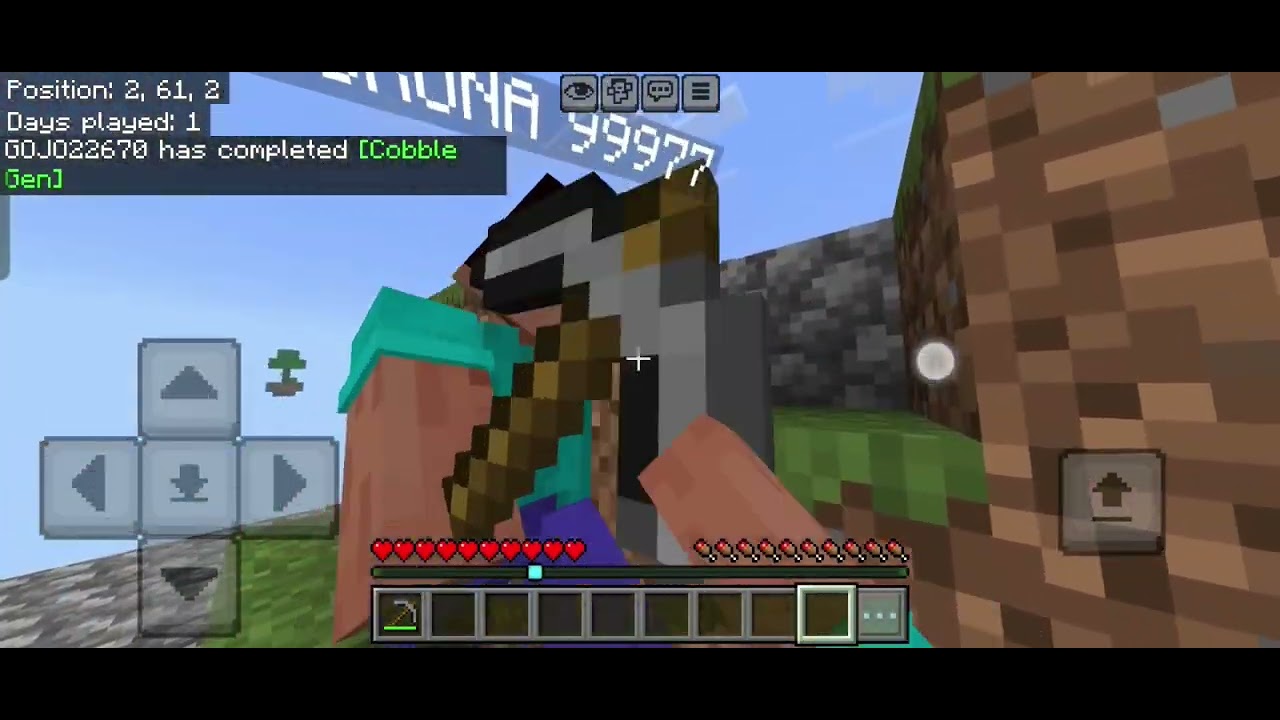 Minecraft skyblock with my friend ☺️