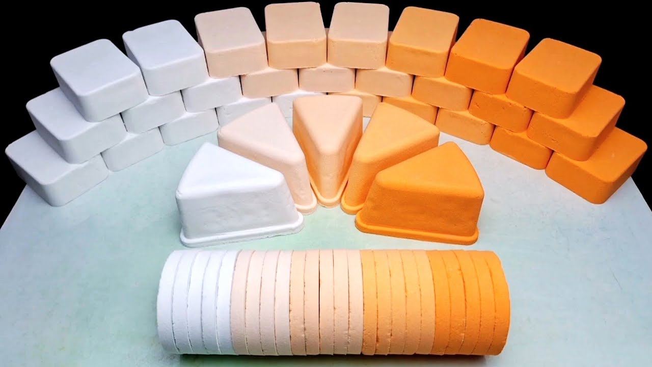 ASMR baking soda shades of orange