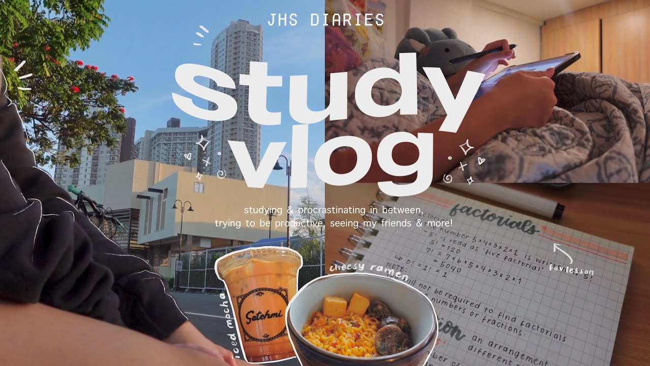 jhs diaries 🌷 studying & procrastinating in between, how i make my coffee, meeting up with friends