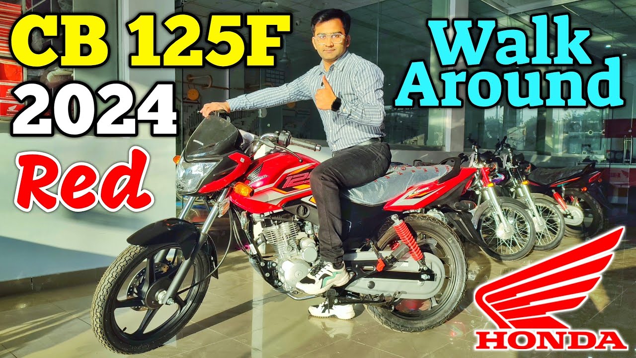 Honda CB 125F 2024 Model Red Walk Around | Honda CB 125F Special Edition