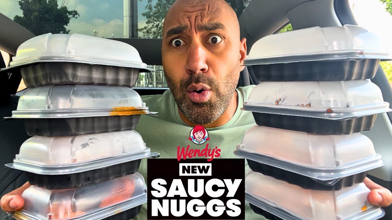 Wendys New Saucy Nuggets Review -  All 7 Flavors!