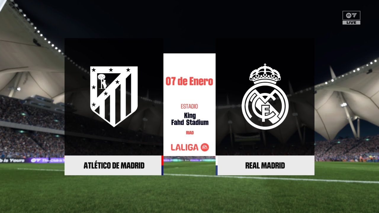 Atlético de Madrid vs Real Madrid | Supercopa de España | SEMIFINAL | FC 26