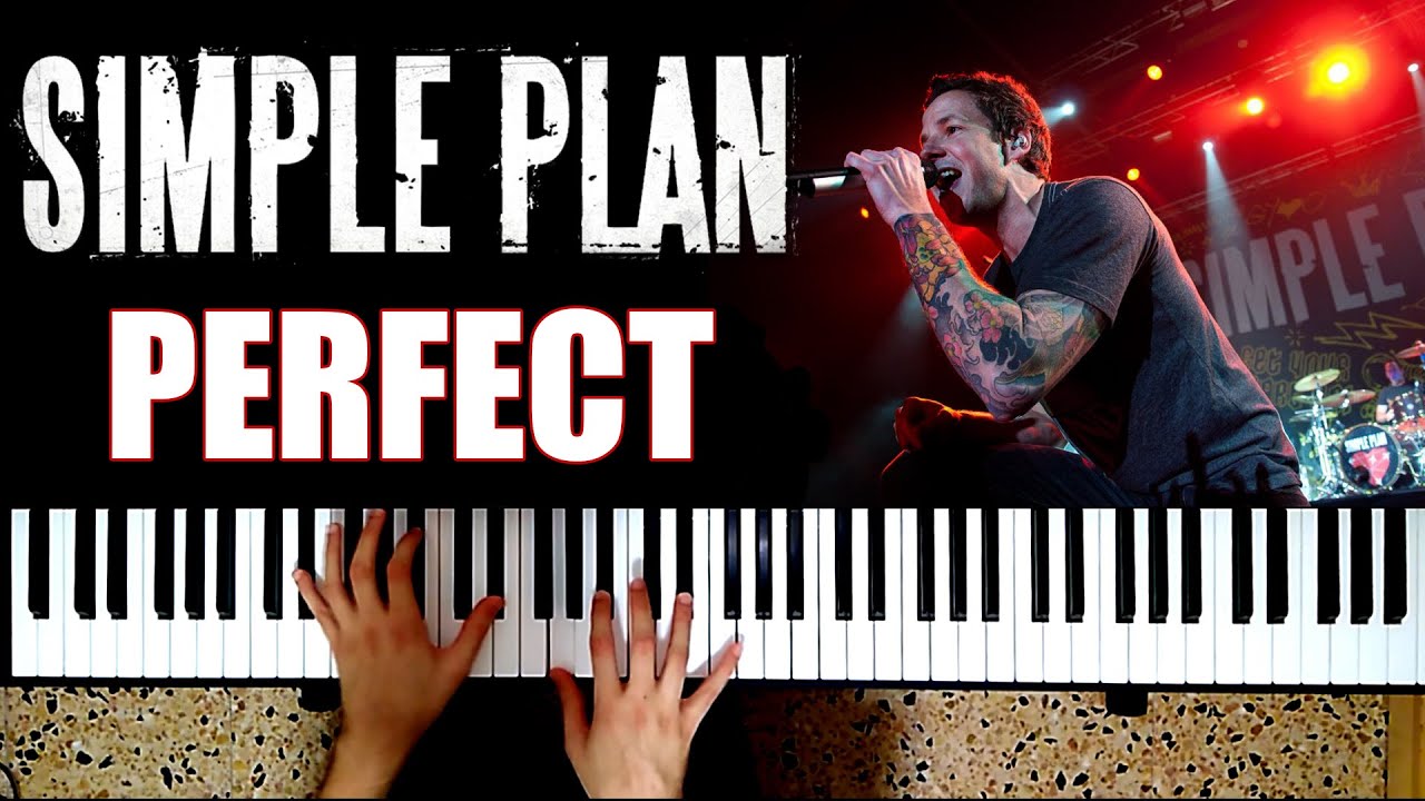 SIMPLE PLAN - Perfect | PIANO COVER (Pierre Bouvier's vocals)