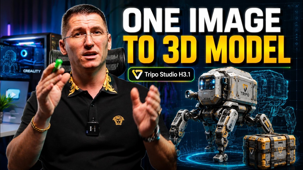 I Turned One Image Into a Printable 3D Model | Tripo Studio H3.1