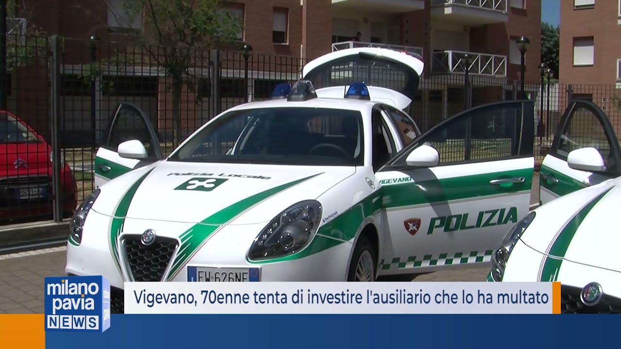Vigevano, 70enne tenta di investire l'ausiliario che lo ha multato