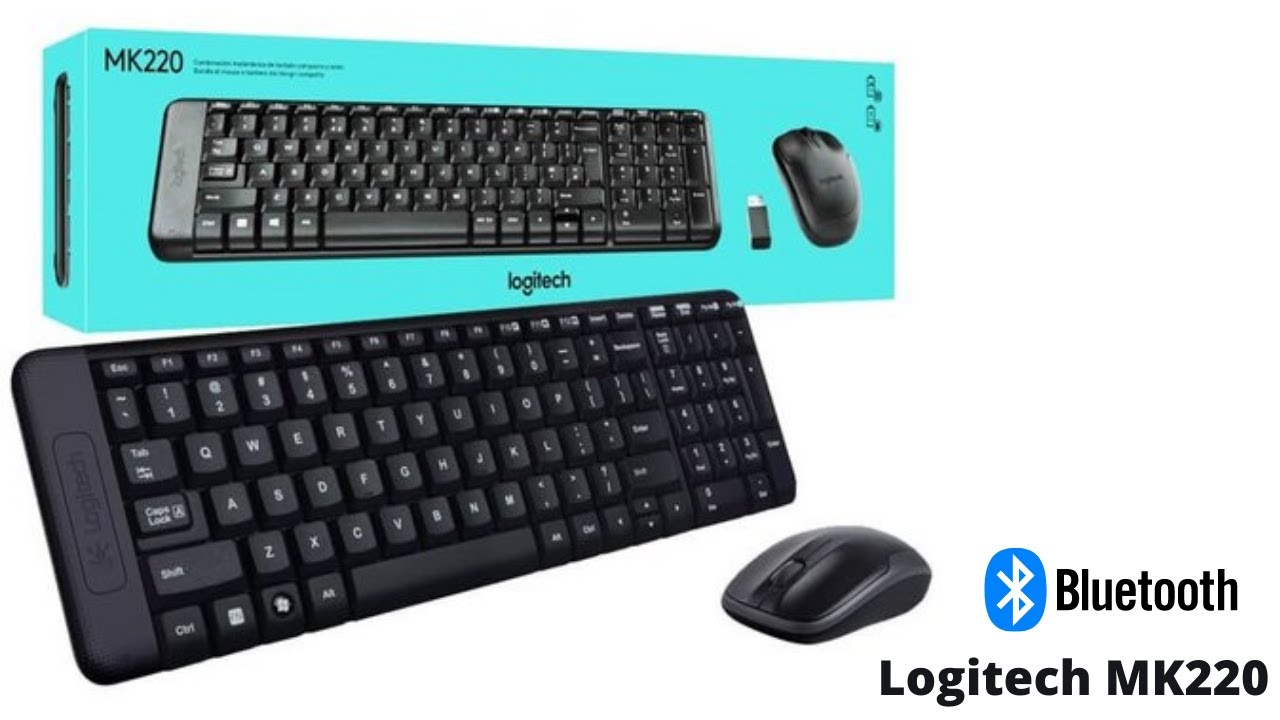 Logitech MK220 | Wireless Keyboard Mouse Combo | Wireless Keyboard and Mouse Connect to PC