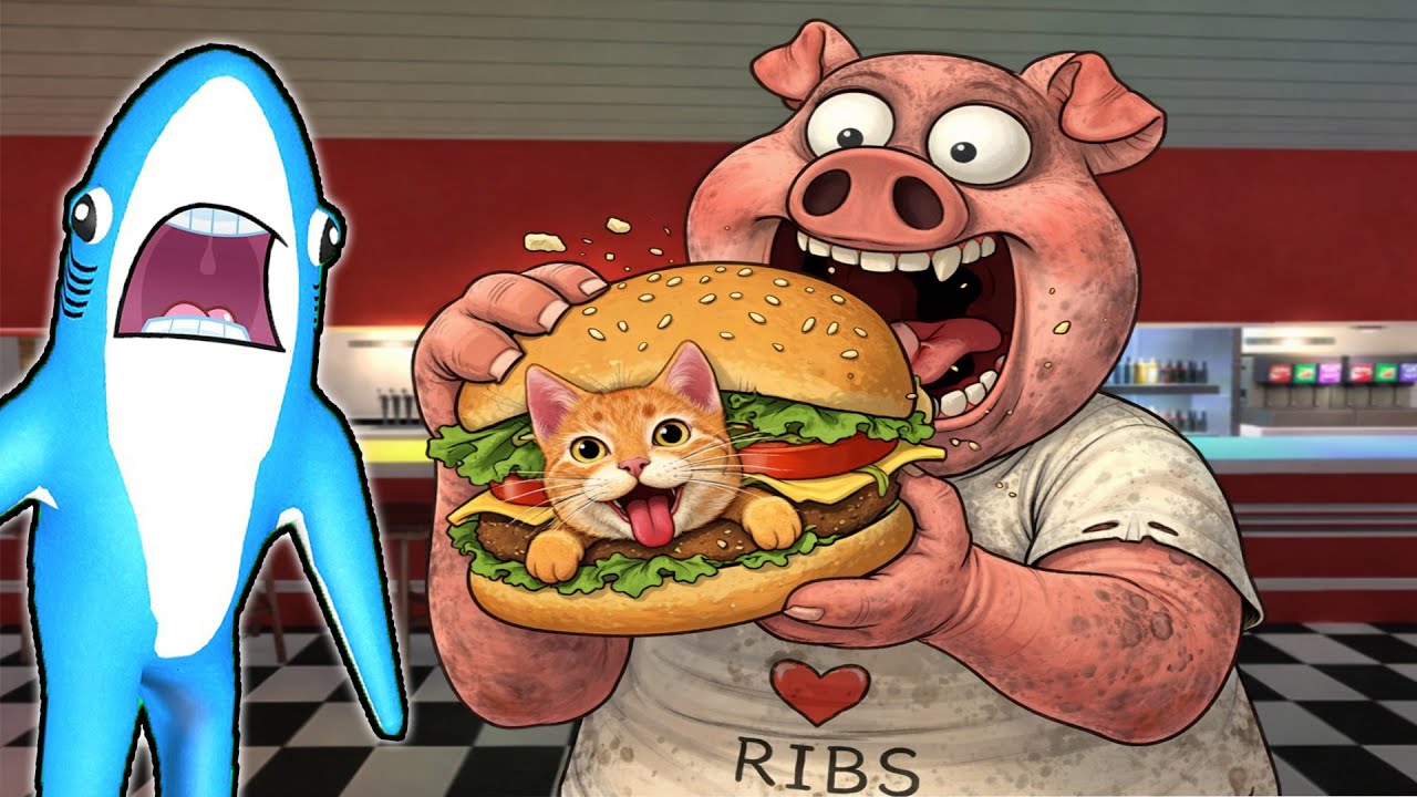 NU IL MANCA PE MOTANILA LA 3 DIMINEATA! PORCUL NEBUN MISTERIOS FACE HAMBURGER DE MOTANILA! FUGI!