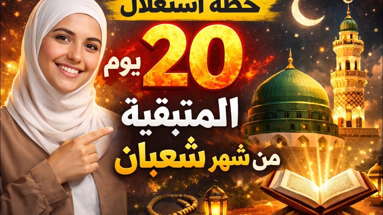 20 يوم من شعبان… لو تضيعهم تندم في رمضان!...😔