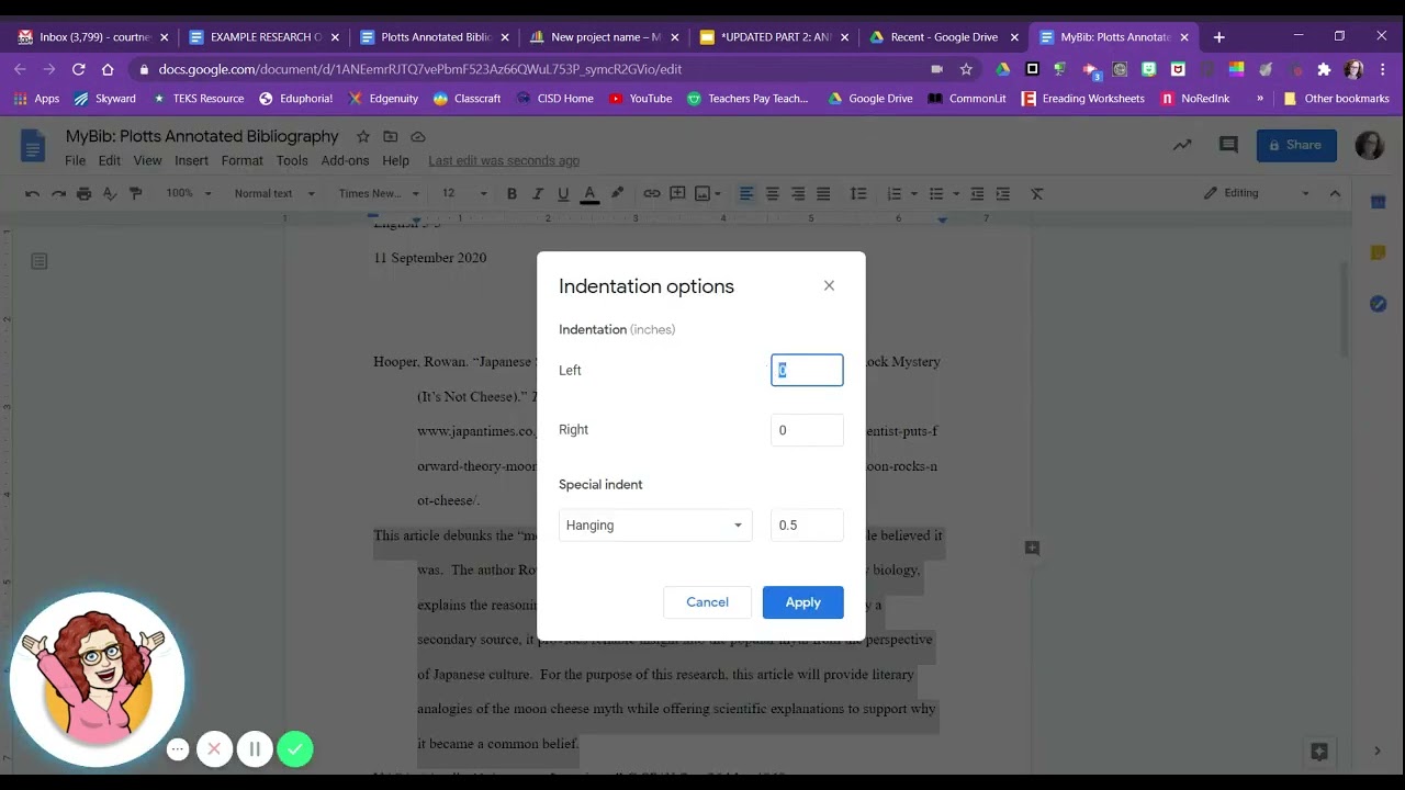 MyBib  Plotts Annotated Bibliography   Google Docs