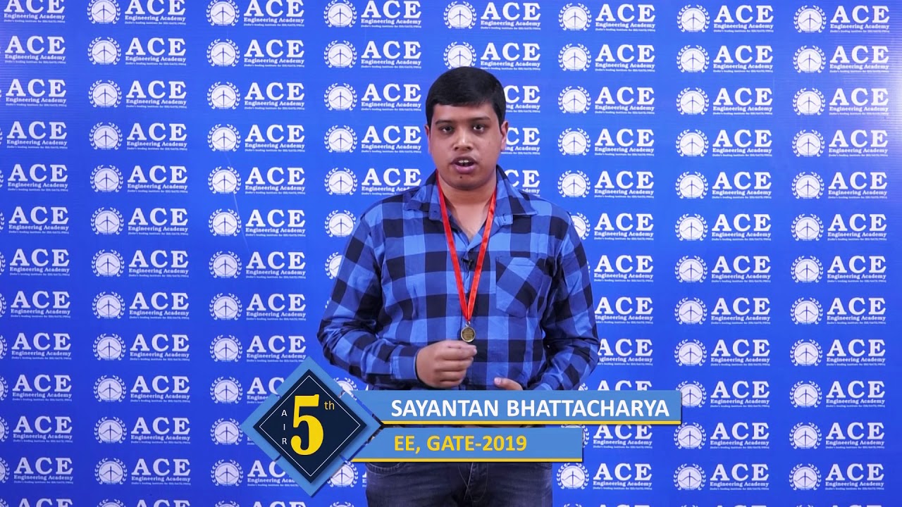 SAYANTAN BHATTACHARYA, All India 5th Rank in GATE 2019 Electrical Engineering