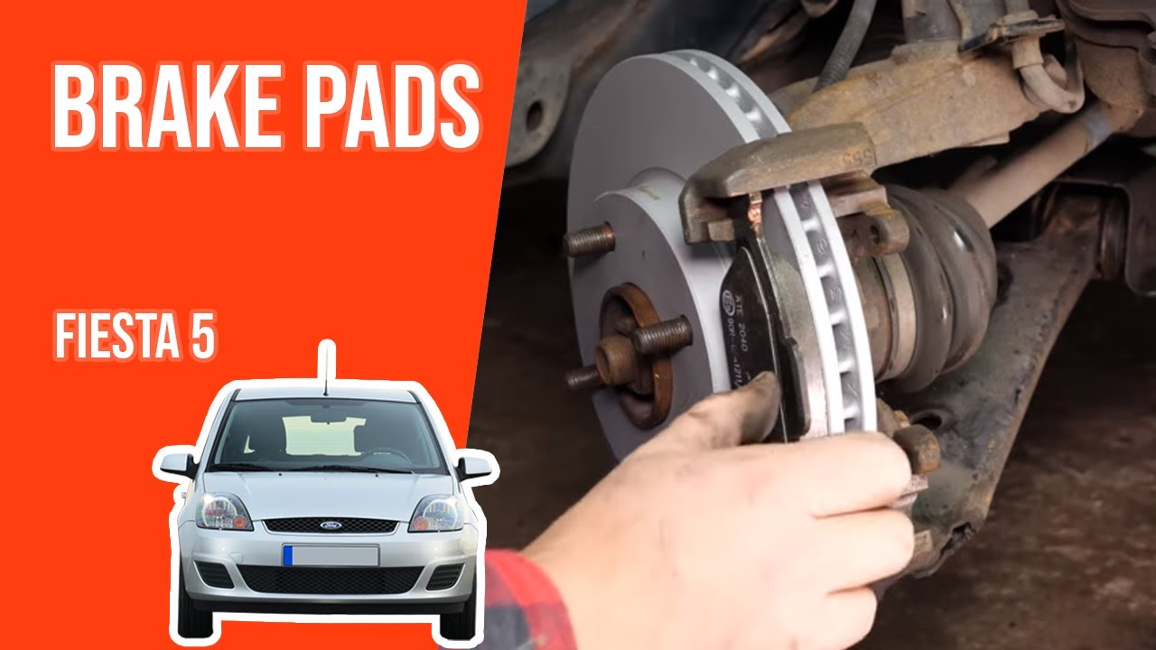 How to replace the front brake pads Fiesta mk6 🚗