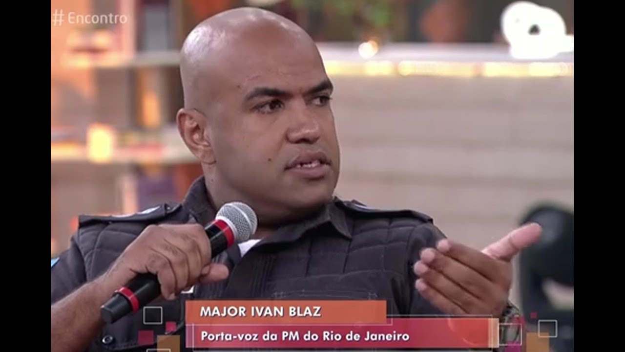 Major Ivan Blaz no Encontro com Fátima Bernardes