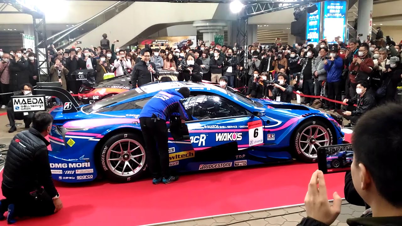 スーパーGT チャンピオンチーム　WAKO’S 4CR LC500　大嶋和也による　エンジンサウンド　　(エンジン始動　デモンストレーション)　 @大阪オートメッセ2020