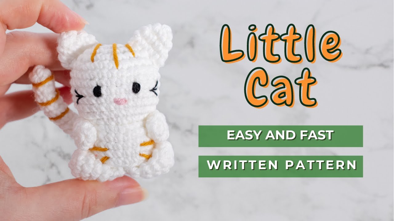 Amigurumi Cat free pattern | Easy little crochet cat pattern