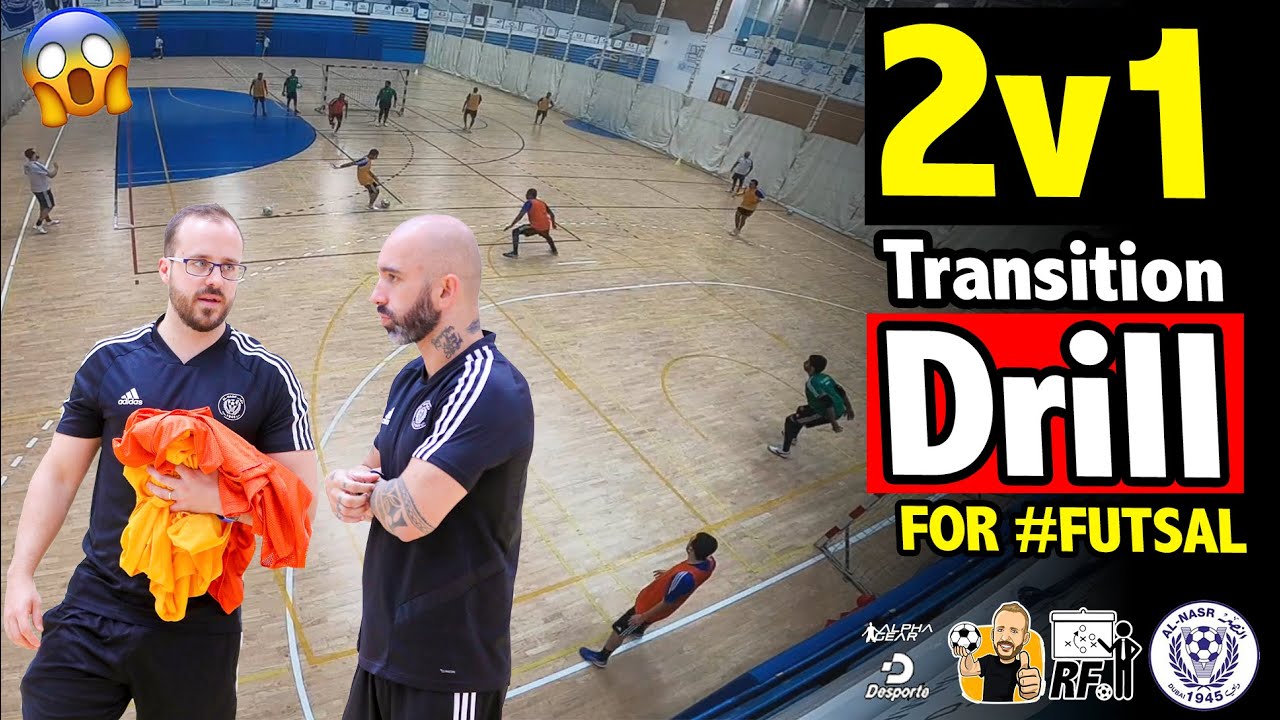 2V1 TRANSITION DRILL FOR FUTSAL | LATIHAN SERANGAN BALIK 2V1 UNTUK FUTSAL