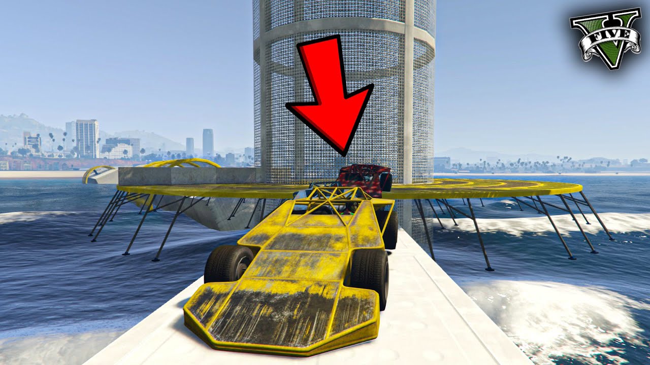 قراند 5 | باركور -  سيارة تطير السيارات - وهيليكوبتر👶🤣 | GTA 5 Parkour
