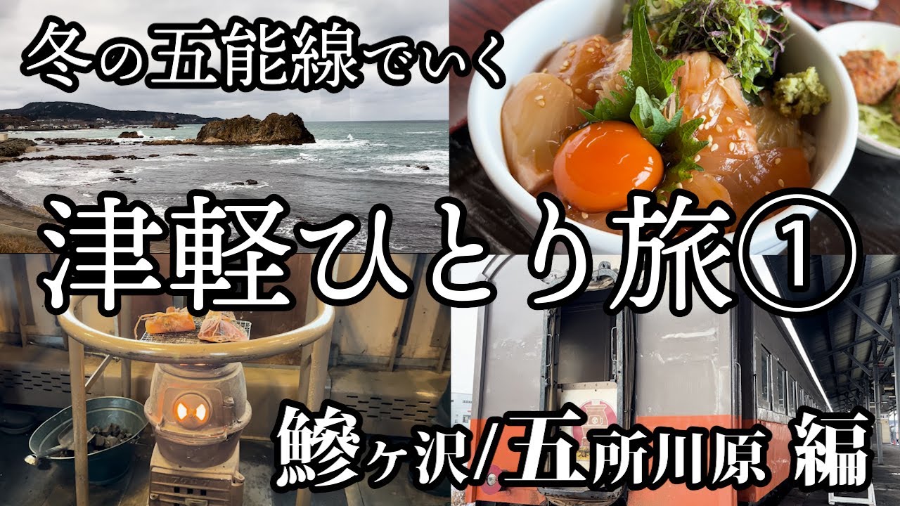 【津軽ひとり旅①】真冬の五能線に乗って青森県津軽地方へ行ってきたの巻【vlog】