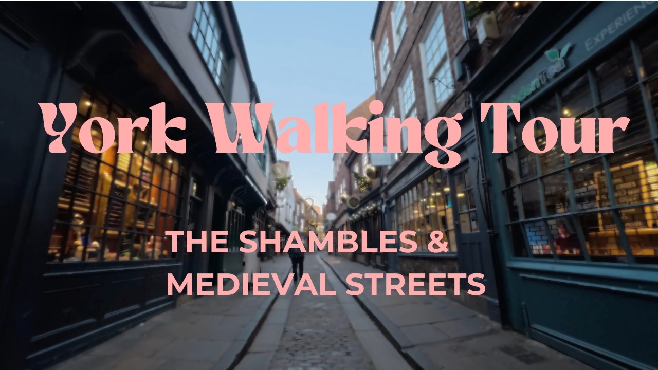 Quiet, Cold Morning Walk in York | Everyday Town Sounds
