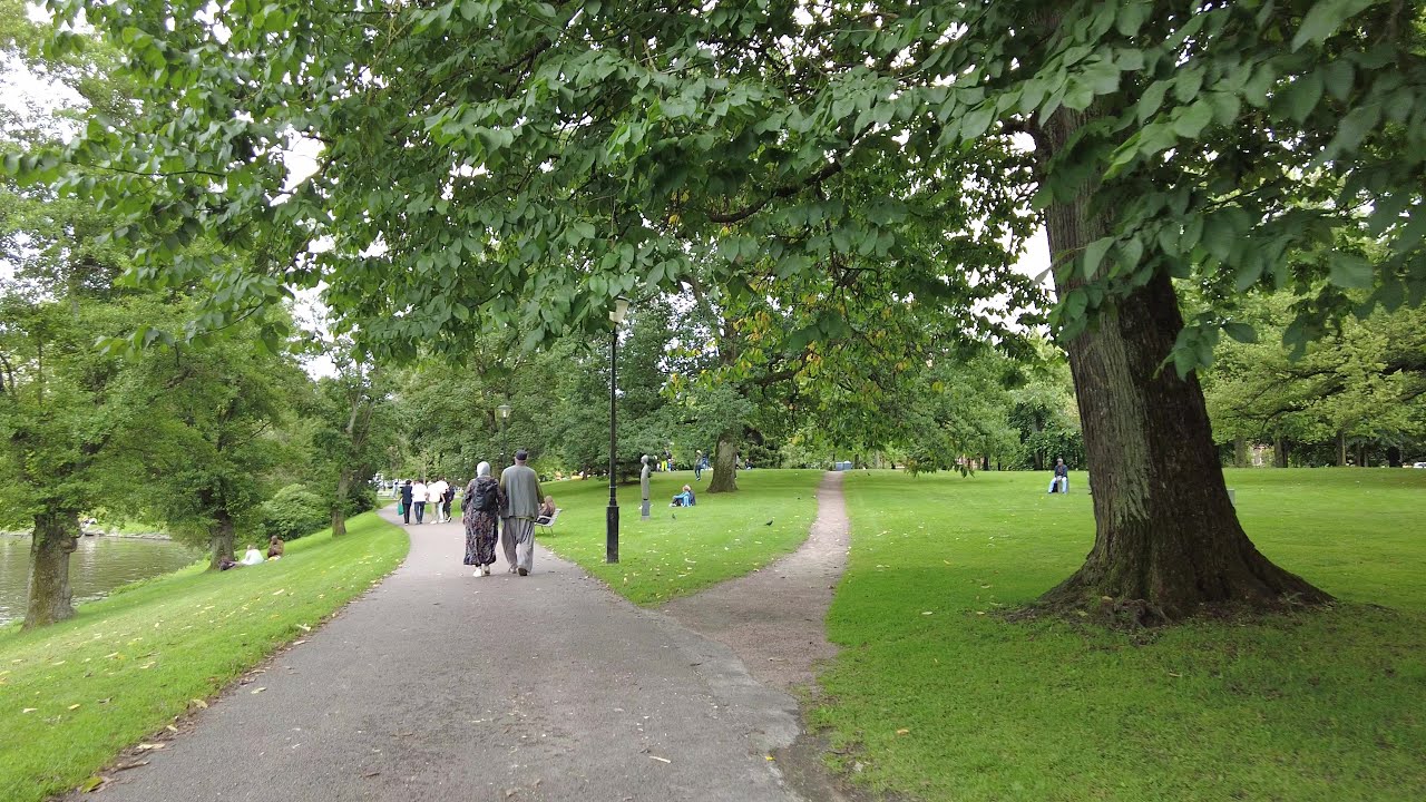 Sweden, Gothenburg, short walk through the Kungsparken park