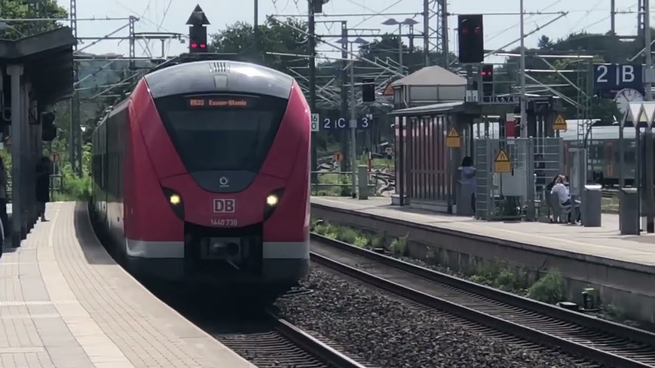 Treinen op station Herzogenrath