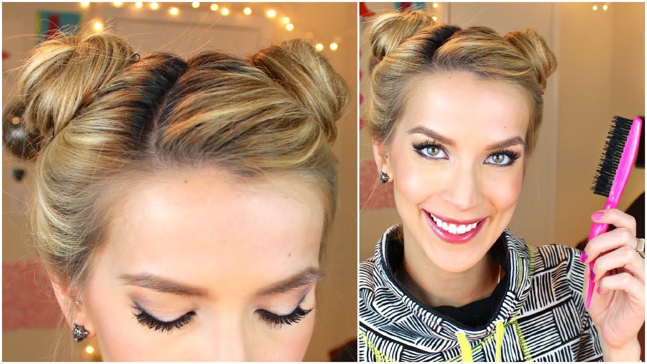 Space Buns Hair Tutorial (Cute + Easy) | LeighAnnSays