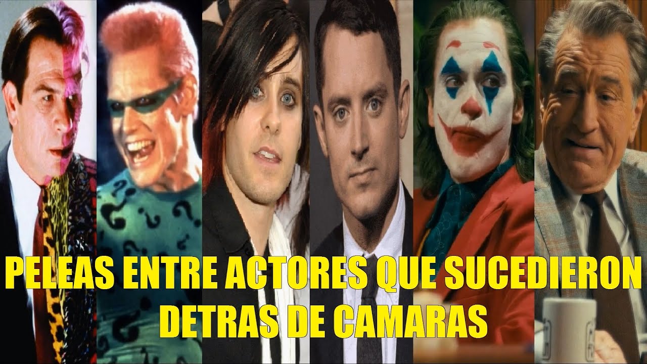 PELEAS ENTRE ACTORES QUE SUCEDIERON DETRÁS DE CÁMARAS