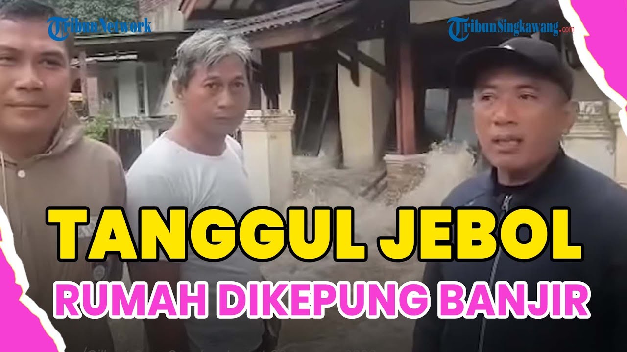 &reg;️🔴 DIGUYUR HUJAN DERAS❗TANGGUL KALI ANGKE JEBOL HINGGA BANJIR TERJANG PERUMAHAN WARGA TANGERANG