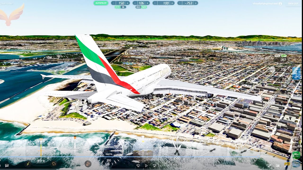 Full flight A-380 from KLAX to KSAN GeoFS
