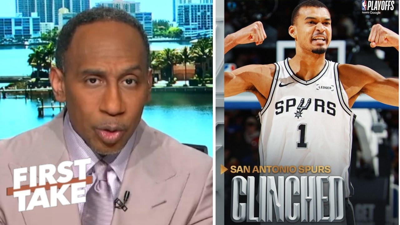 FIRST TAKE | Wemby is a GAME CHANGER! - Stephen A. on Spurs beat Suns 101-100 to clinch playoff spot