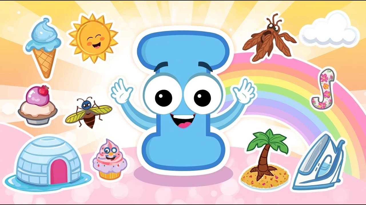 What words starts with I? | Fun Learning for kids | ABC Learning for kids | English Words
