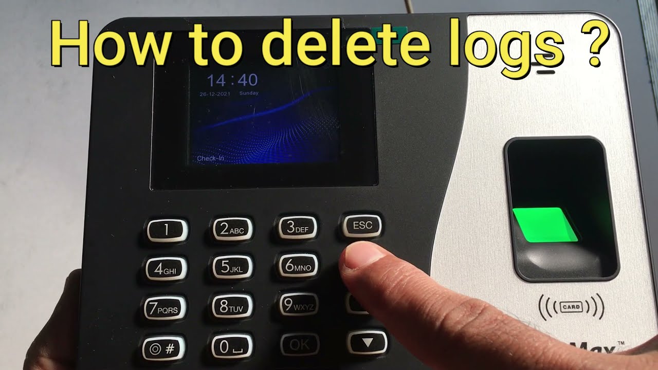 How to Delete Device Logs in BioMax Machine | Biometric Attendance Setup Mumbai