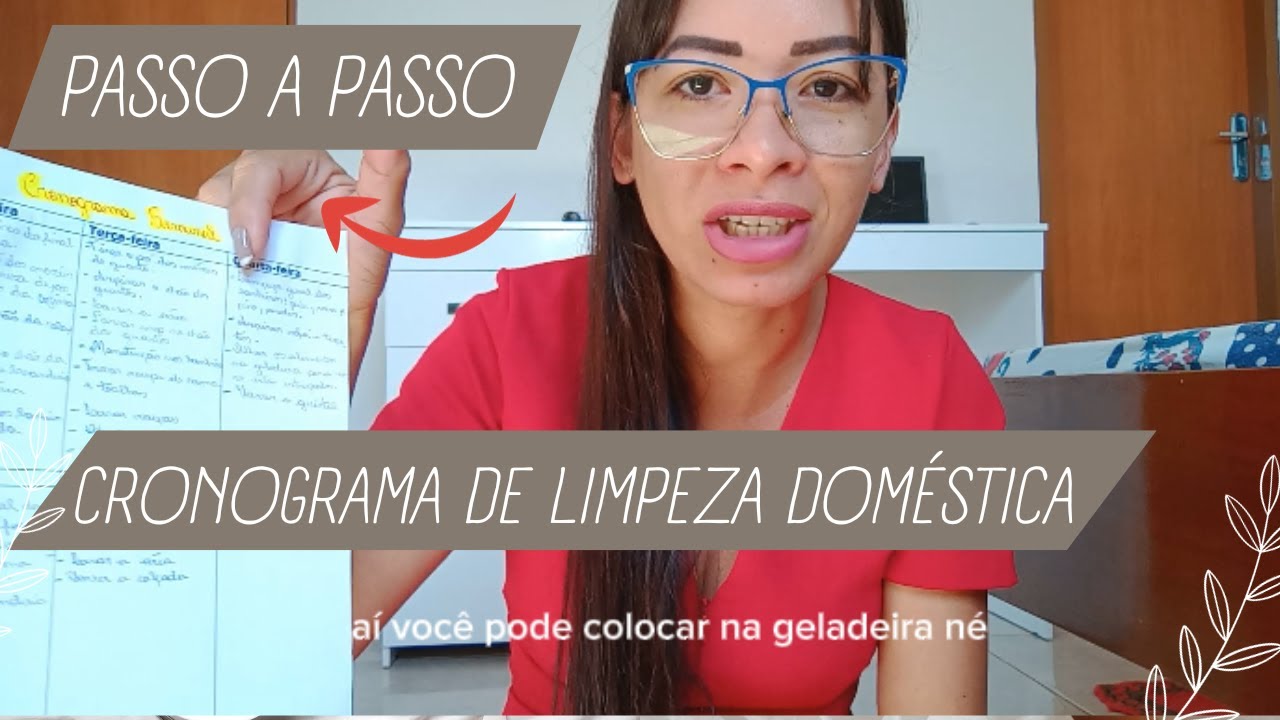 COMO CRIAR CRONOGRAMA DE LIMPEZA DOMÉSTICA [Passo A Passo] Dia a dia com Érica Rocha.
