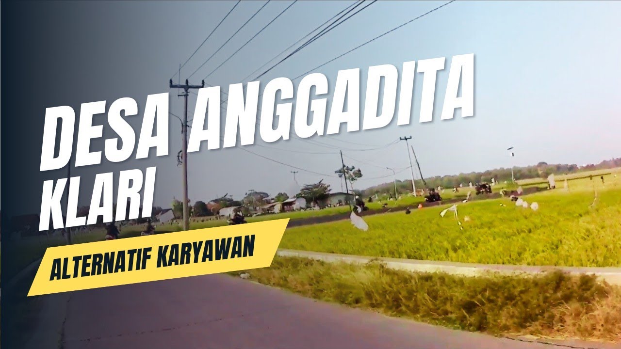 Jalan kecil Desa Anggadita Klari Karawang | Ramai Pagi dan Sore