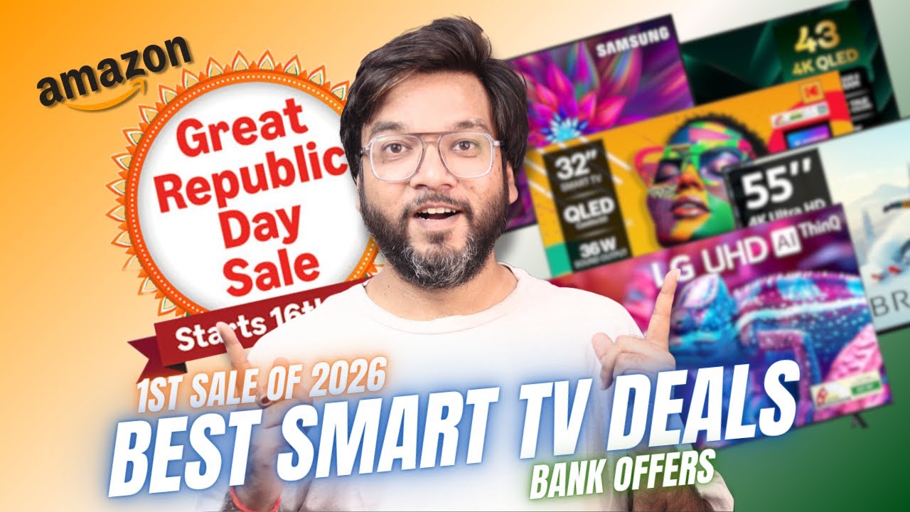 Best 65, 55, 43 & 32 inch Smart TV Deals in Amazon Great Republic Day Sale 2026 