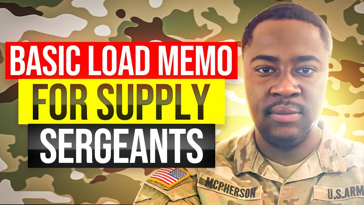 Basic load Memo for 92Y, Unit Supply Sergeants in the U.S. Army