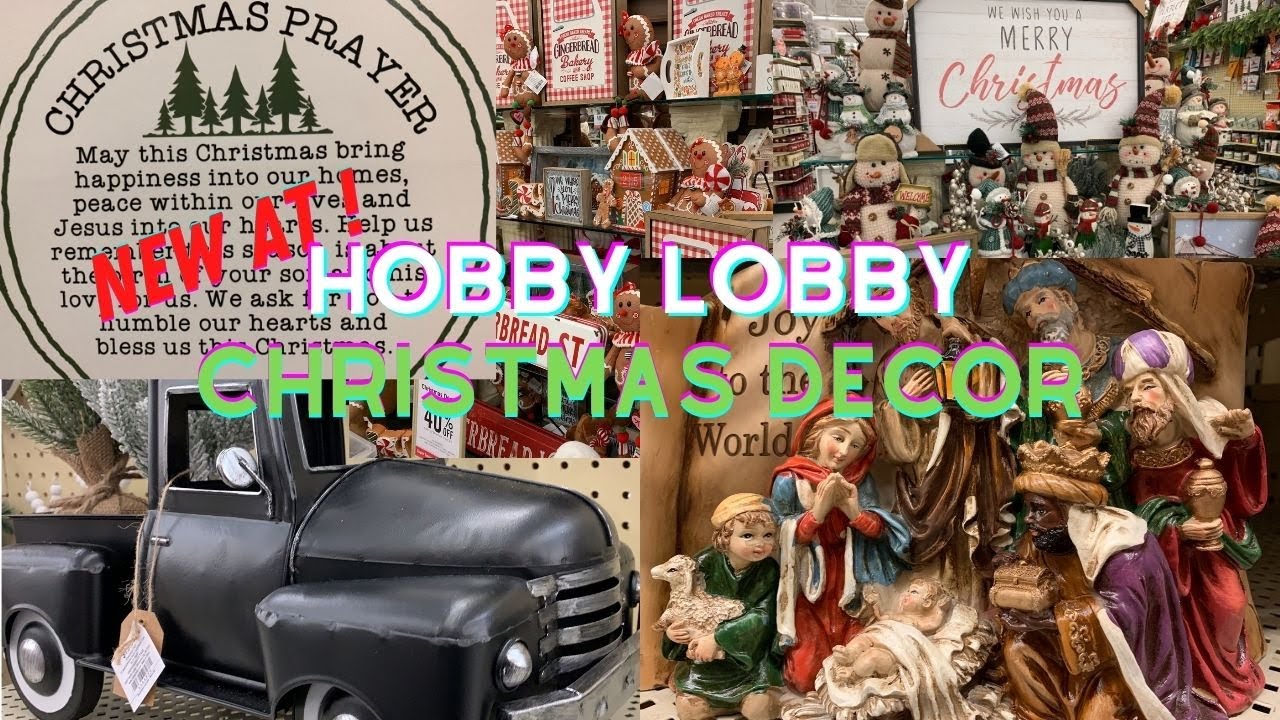 NEW CHRISTMAS DECOR AT HOBBY LOBBY🎅🏽 SHOP WITH ME🧑‍🎄🎄🦌