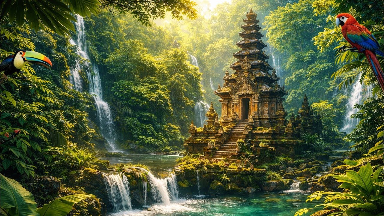 Relaxing Jungle Rain Sounds 🌧️ | Deep Forest Nature Ambience for Sleep & Stress Relief