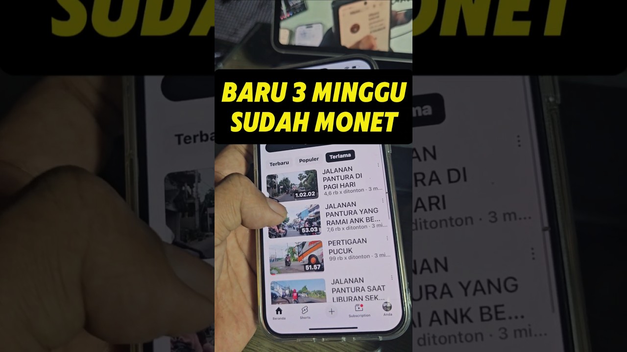 Bikin Kaget‼️ Channel Baru 3 Minggu Sudah Monet
