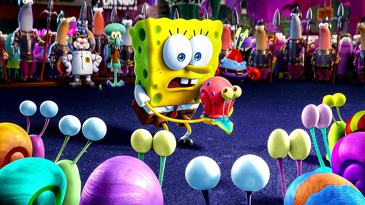 SpongeBob salva la situazione e tante lumache di mare | SpongeBob - Amici in fuga | Clip in Italiano