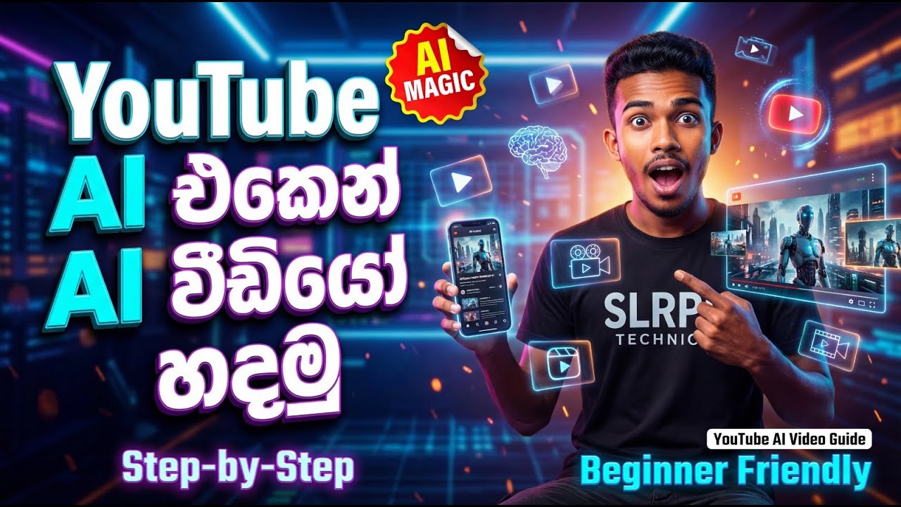 YouTube App එකෙන් AI වීඩියෝ හදමු | How to Make AI Videos on YouTube App