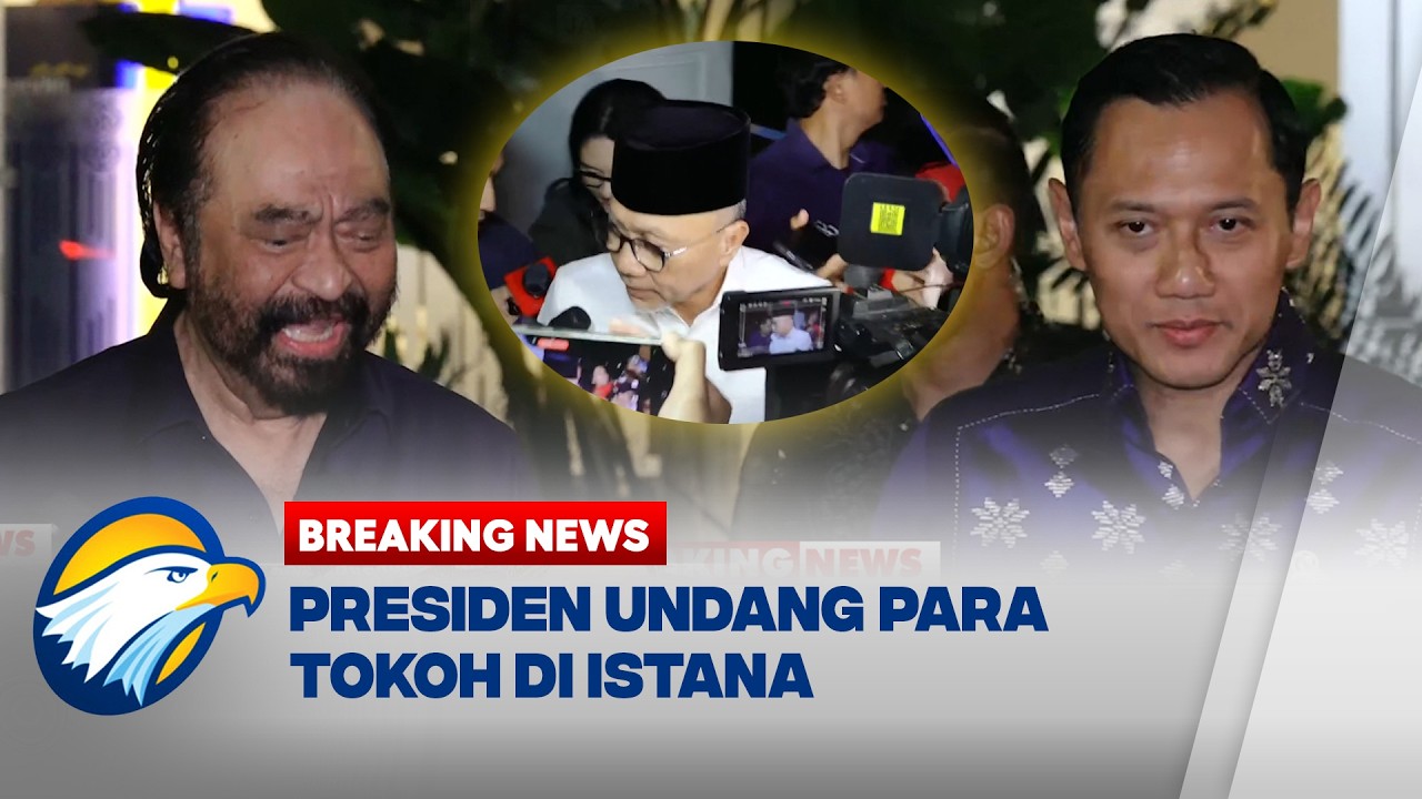 BREAKING NEWS - Momen Kedatangan Ketum Parpol di Istana Untuk Diskusi dan Makan Malam
