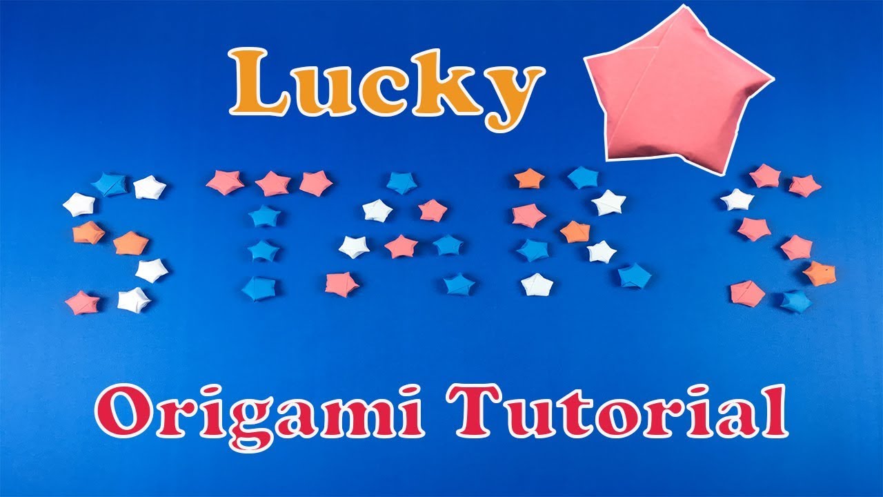 How To Make Lucky Paper Stars Origami Tutorial