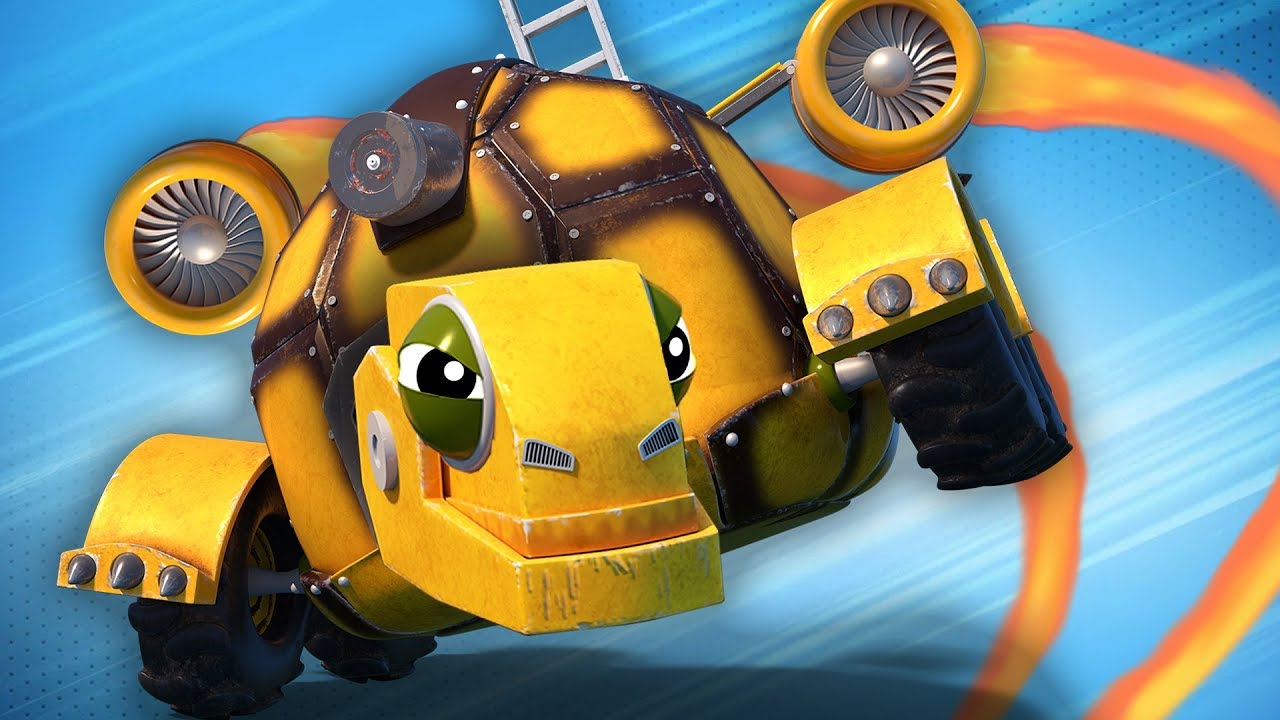 NEW ! AnimaCars ! Discover Trucktle : Half Turtle, Half Firetruck ! Cartoon with trucks & animals
