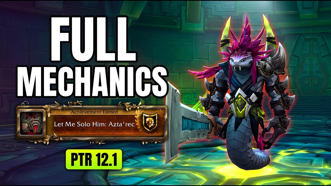 PTR First Look: Let Me Solo Him &mdash; Azta'rec Delve Nemesis Boss Fight WoW 12.1