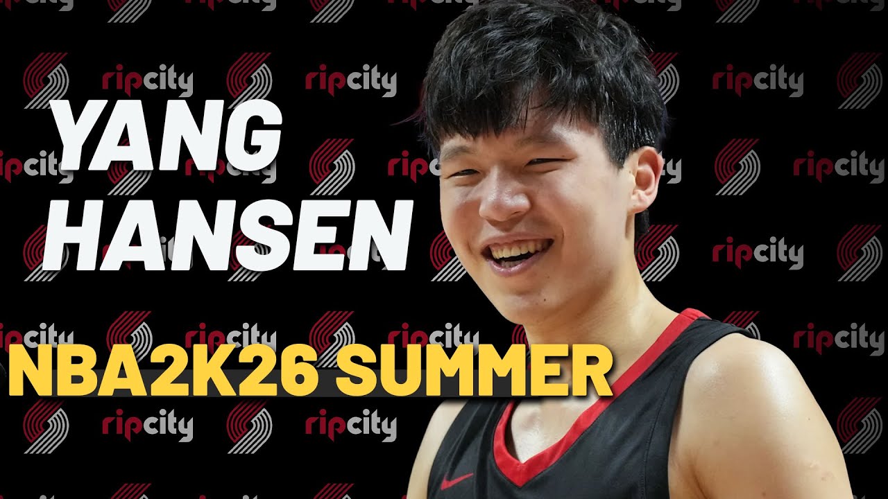 Yang Hansen Portland Trail Blazers NBA2k26 Summer League Highlights