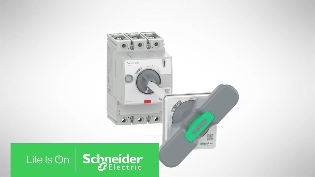 GoPact MCCB - How to Install the Extended Rotary Handle EROM MCCB 400 | Schneider Electric
